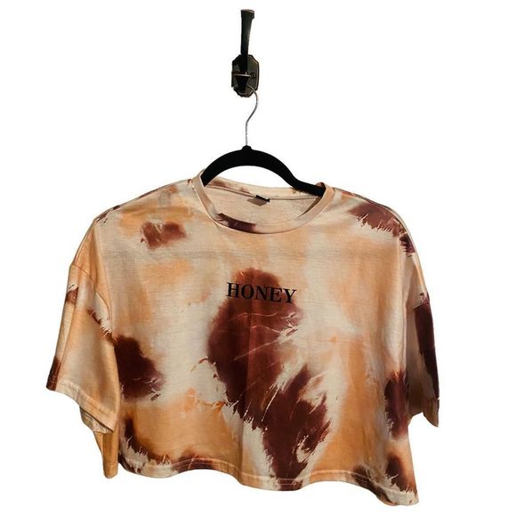 5 for $30 SHEIN NWT Honey Crop Top T-Shirt Multicolor Women's Size Small New - Picture 1 of 5